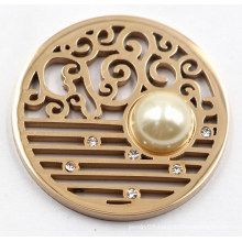 High Quality 316L Stainless Steel Coin Plate with Pearl